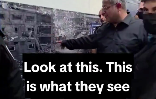 Thumbnail preview image for the video titled: Itamar Ben Gvir boasts about how he makes Palestinian detainees see the ruins of their home every day