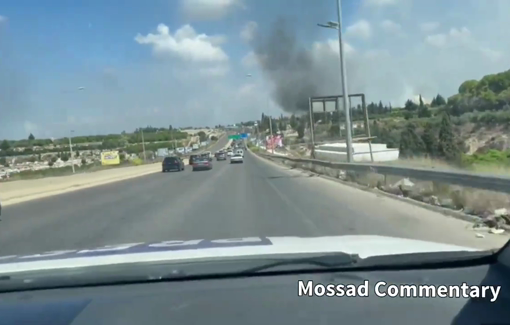 Thumbnail preview image for the video titled: Mass Exodus from South Lebanon following Israeli massive shelling and evacuation order
